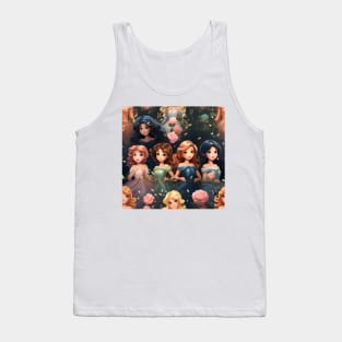 Princesses Pattern 1 Tank Top